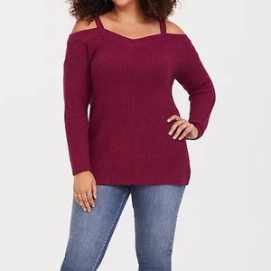 Torrid Cold Shoulder Sweater